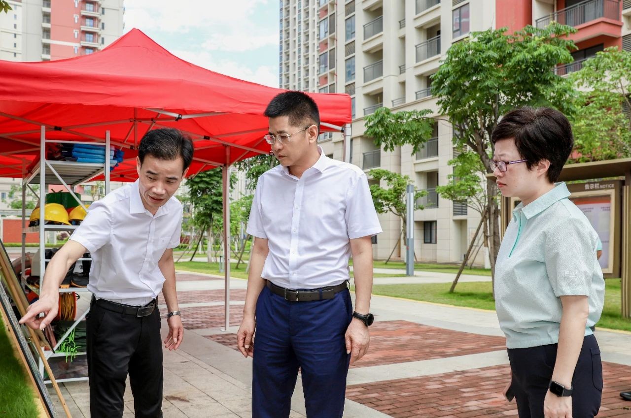 丰泽区委主要领导调研小区物业管理提升工作